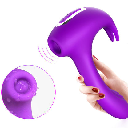 Tapping Vibration Double Pleasure Hammer Vibrator G-spot Clitoris Massager-EROSREALM