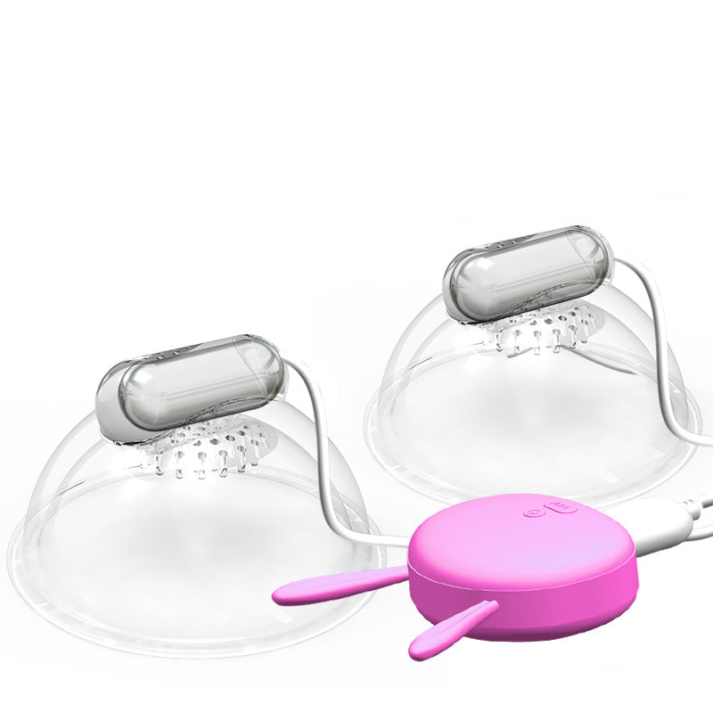 Wireless Remote Control Breast Sucking Massager Female Clitoral Stimulator-EROSREALM