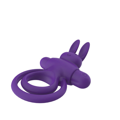 9 Vibrating Rabbit Multi-functional Cock Ring For Couple Play-EROSREALM