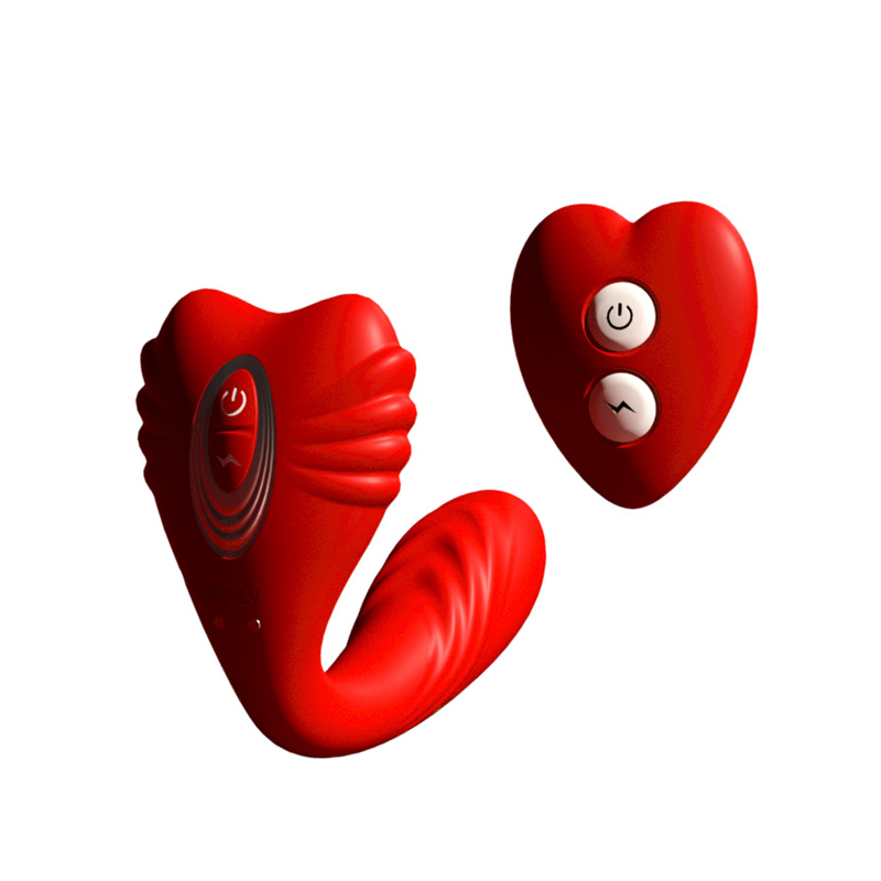 Heart Shaped Wearable G Spot Clitoris Stimulator With Remote Control-EROSREALM