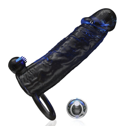 Wireless Remote Controlled Penis Sleeve Delay Ejaculation-EROSREALM