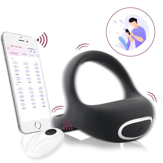 Vajra Circle App Remote Control Vibrating Penis Ring-EROSREALM