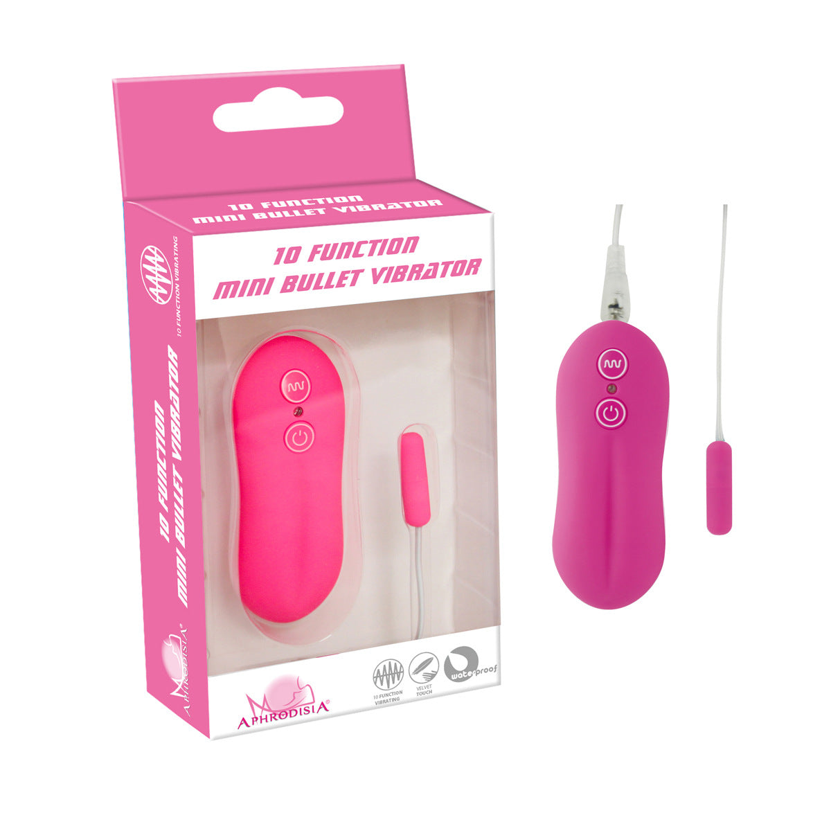 10 Frequency Mini G Spot Vibrator Wired Remote Control Vibrating Sex Toy-EROSREALM