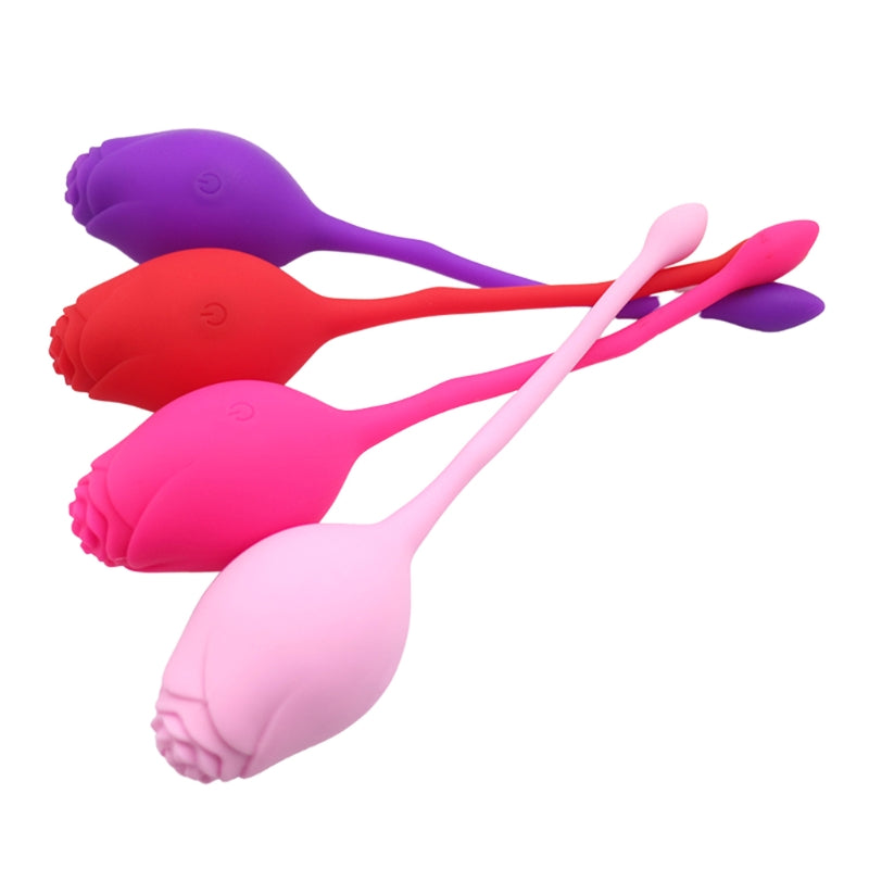 Remote Control Rose Vibrator in Purple/Pink-EROSREALM