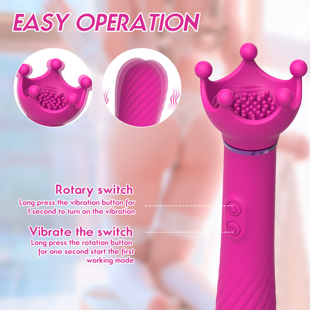 Scepter 10 Vibration 5 Rotation Nipple Clitoral Stimulator-EROSREALM