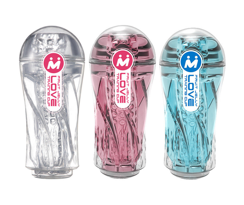 Men's Masturbation Crystal Transparent Air Cup Penis-EROSREALM