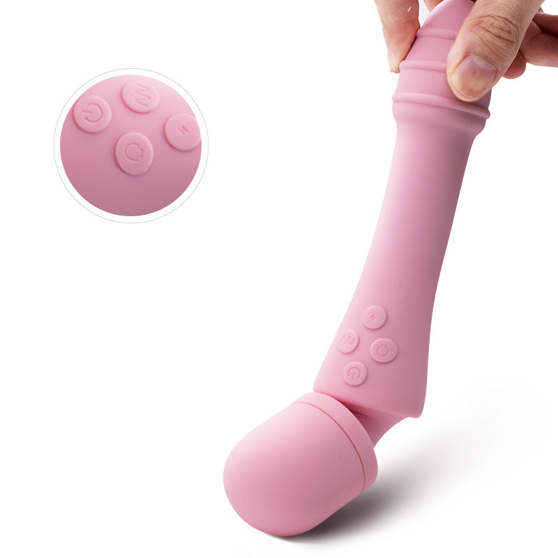 Double Ended Vibration Wand Massager-EROSREALM