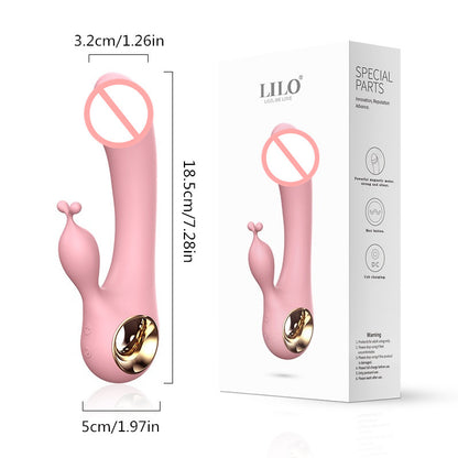 Rabbit Vibrator 10 Speed Strong Dildo G-spot Massager Vibration-EROSREALM