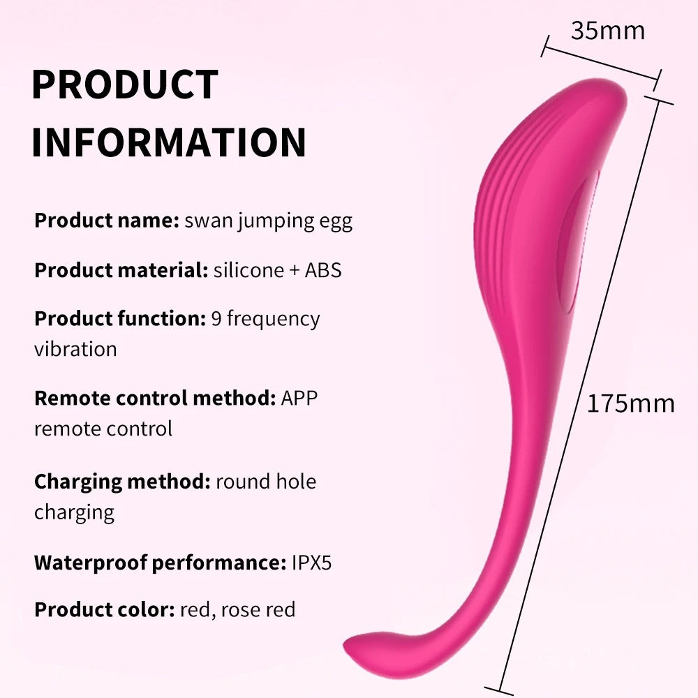 App Remote Control 9 Frequency Strong Shock Panty Vibrator-EROSREALM