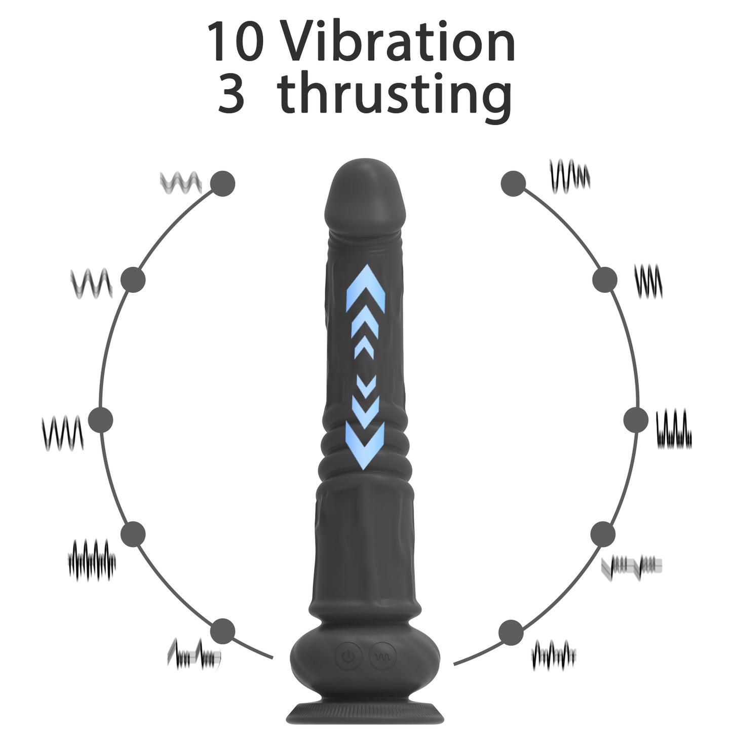 3-in-1 Heating Thrusting Vibrating Dildo-EROSREALM