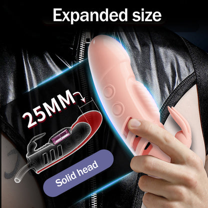 Male Penis Vibrating Ring Sleeve For Penis Dick Delay Ejaculation-EROSREALM