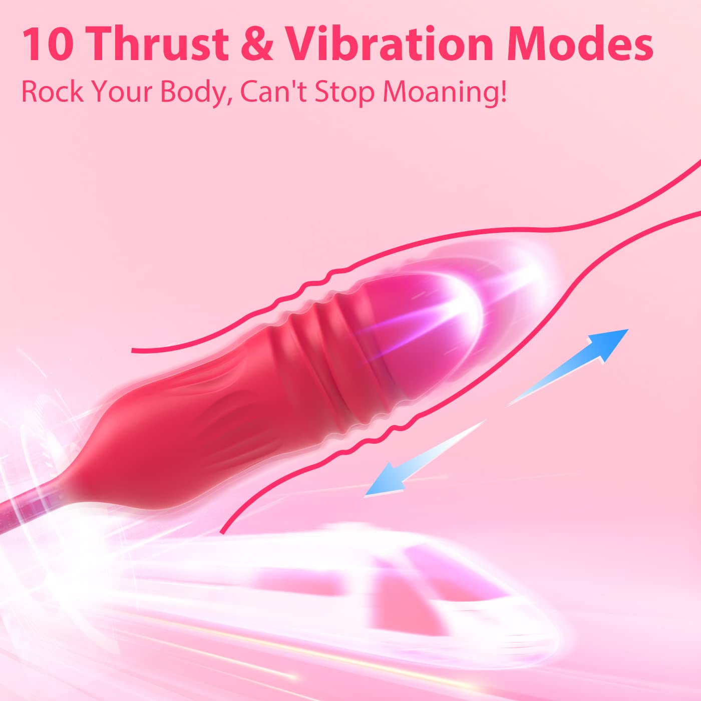 The Rose Tongue Toy with Thrusting Flower Dildo-EROSREALM