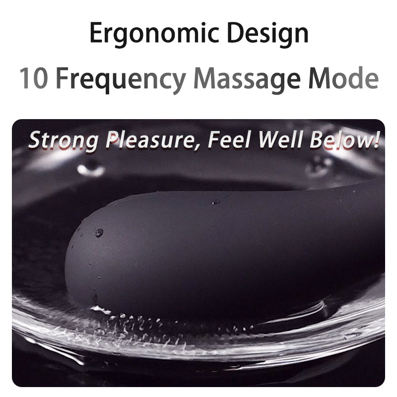 Laile Vestibular Plug Anal Stimulation Silica Gel Men's Black Silica Gel Vibration G-spot Vestibular Masturbator Adult Products-EROSREALM