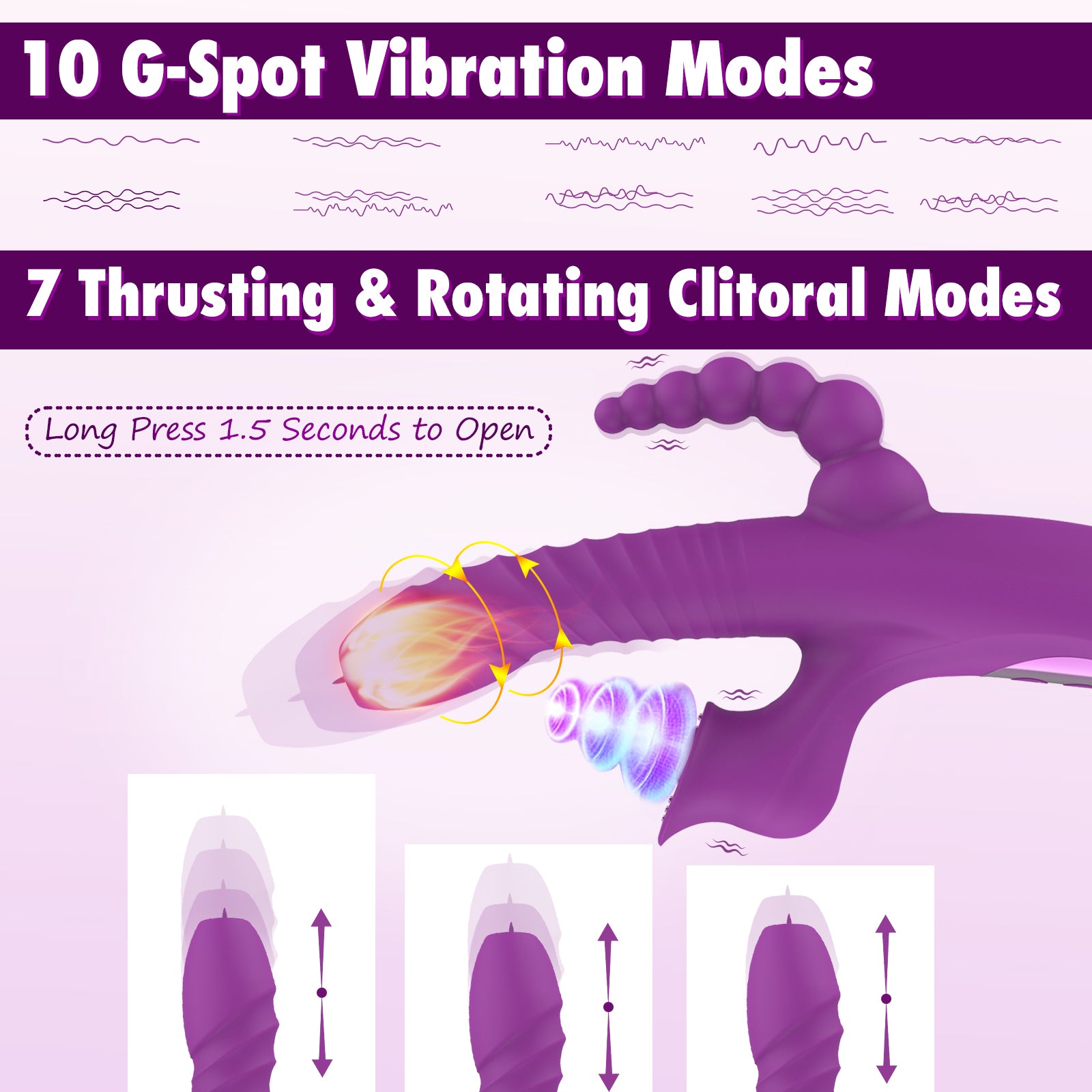 Cactus 5-in-1 Rabbit Clit & G-spot Anal Vibrator-EROSREALM