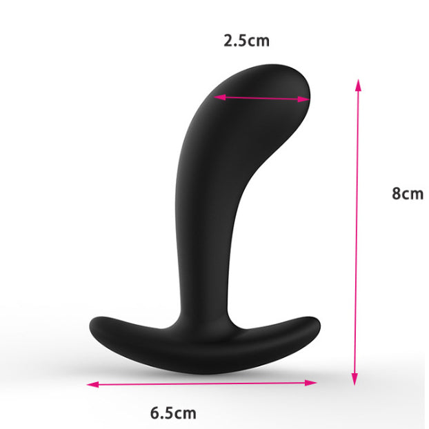 Pack of 3 Silicone Anal Plugs Training Set with Flared Base Prostate Sex Toys-EROSREALM