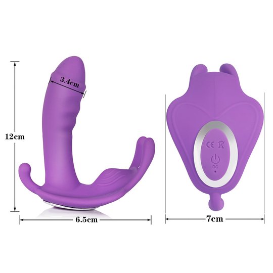 M3 Remote Control Clit G spot Rabbit Dildo Vibrator-EROSREALM