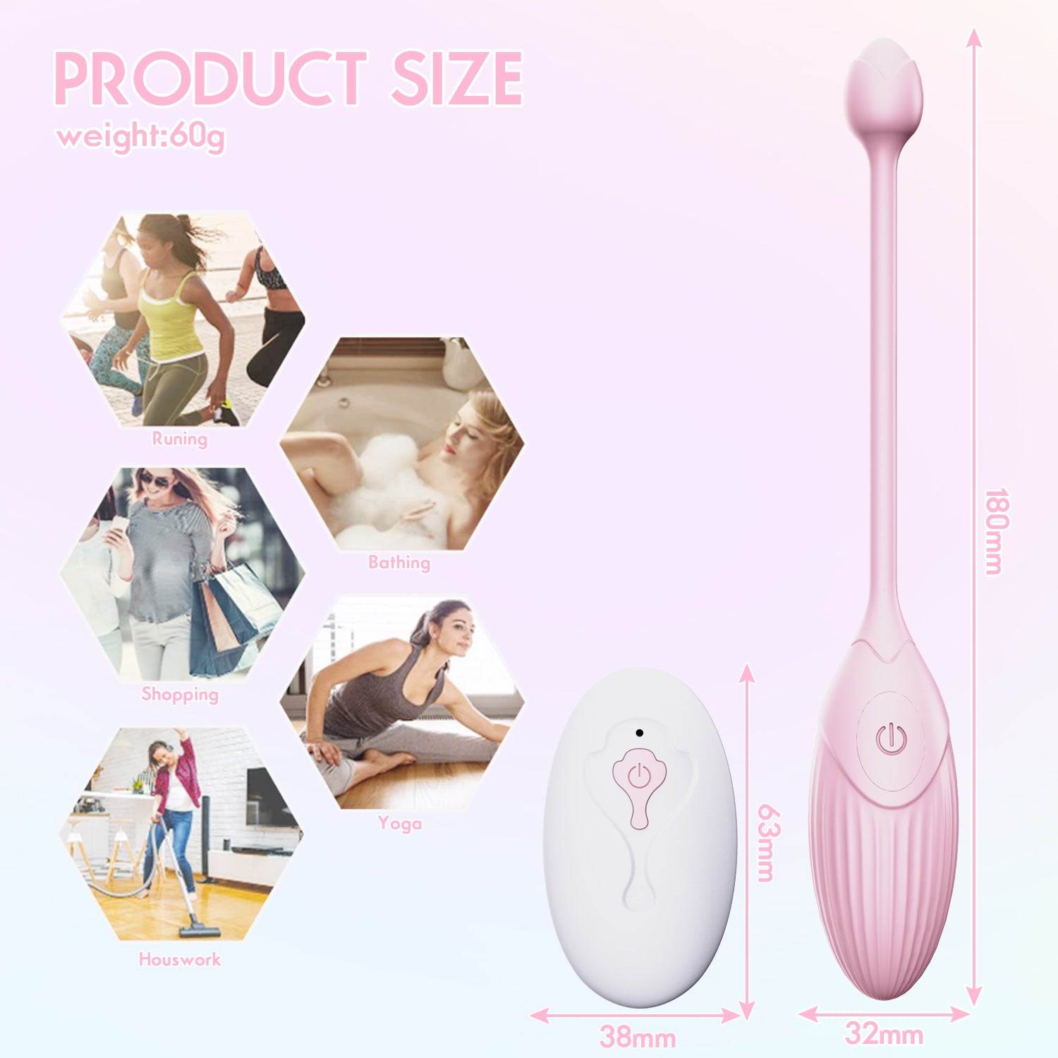 Clitoris Stimulation Vibrating Egg Dildo Vibrator For Women-EROSREALM