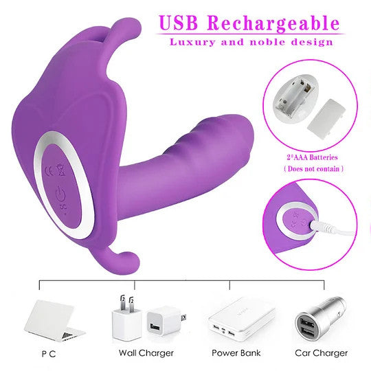 M3 Remote Control Clit G spot Rabbit Dildo Vibrator-EROSREALM