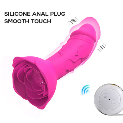 Wireless Remote Control Vibrating Rose G Spot Stimulator-EROSREALM