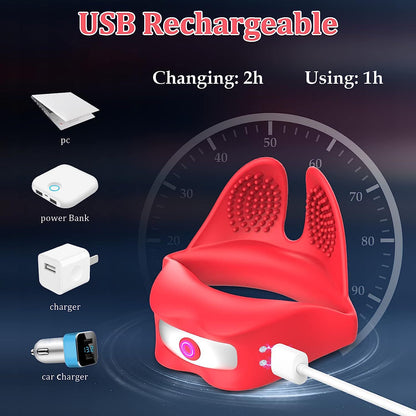 Male Rose Toy Wireless Remote Control Vibrating Penis Ring-EROSREALM