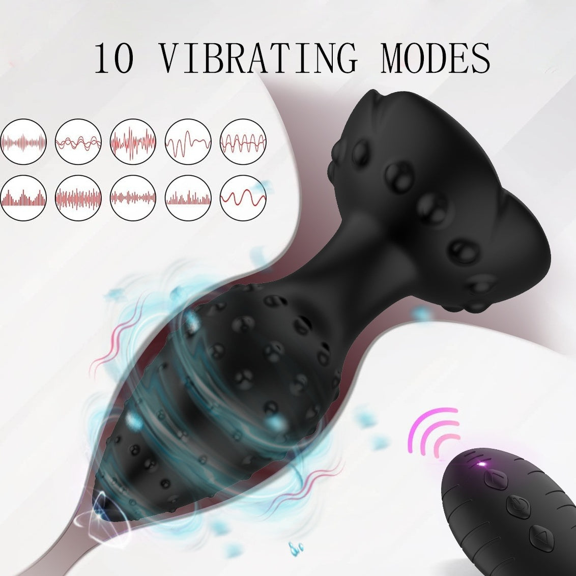 10 Frequncy Strong Shock Anal Vibrator-EROSREALM