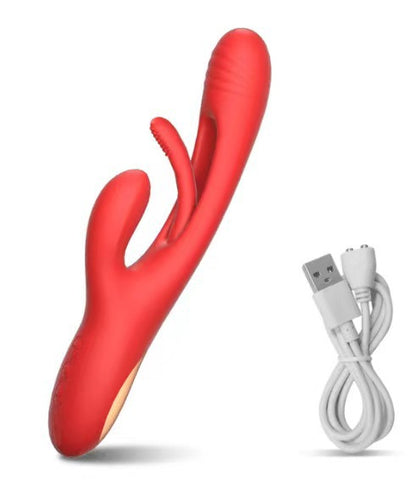 Rabbit Tongue Clit Licking Tapping G-spot Vibrator-EROSREALM