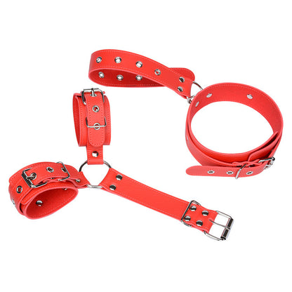 Sex Toys Collar & Cuffs. Neck to Wrists Restraint Set-EROSREALM