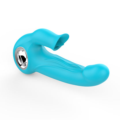 2-in-1 Licking G-spot Vibrator-EROSREALM