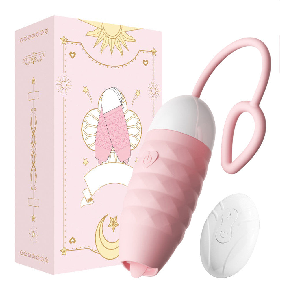 Wireless Remote Control Egg Vibrators G-spot Simulator Tongue Licking Vaginal Ball-EROSREALM