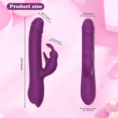 Rotatary & Vibrating Rabbit Vibrator-EROSREALM