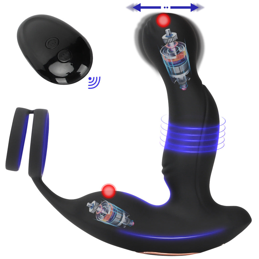 Wireless Remote Control Vibrating & Whirling Prostate Massager-EROSREALM