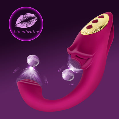 Rose Nibbler 2-in-1 Bitting Vibrator-EROSREALM