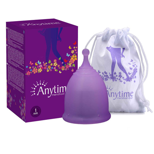 Anytime Medical Grade Silicone Menstrual Cup Plus Large 35ml Menstrual Product-EROSREALM