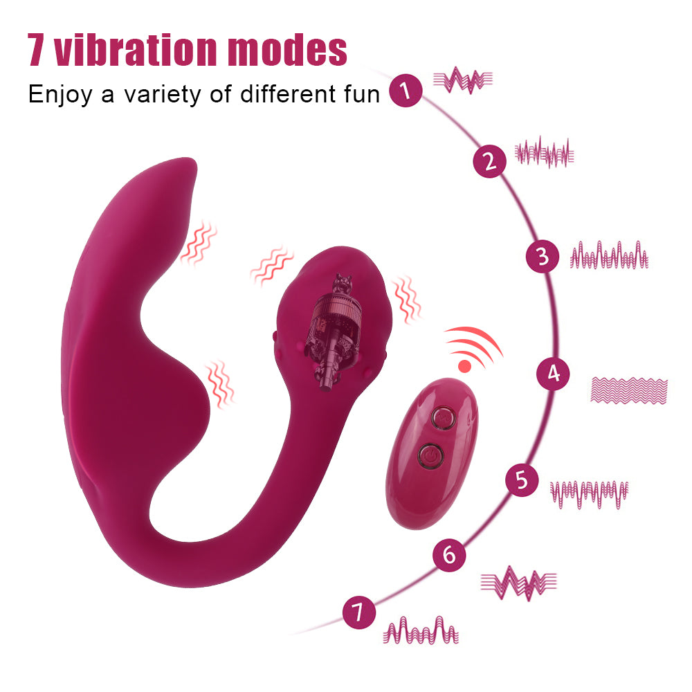 3 Point Stimulator Panty Vibrator With Tail-EROSREALM