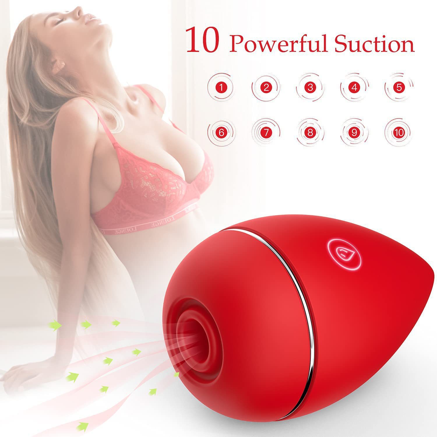 Beauty Egg Design 10 Frequency Sucking Vibrator-EROSREALM