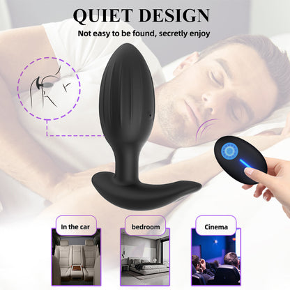 Anal Plug Vibrators Vagina Prostate Massagers Stimulator Adults Masturbators-EROSREALM