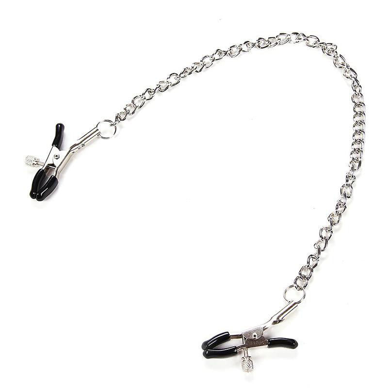 Sm Metal Nipple Clips With Silver Chain Nipples Sex Toy-EROSREALM