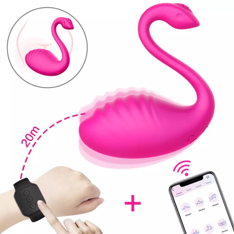 Swan App & Wireless Remote Control Wearable Vibrator-EROSREALM