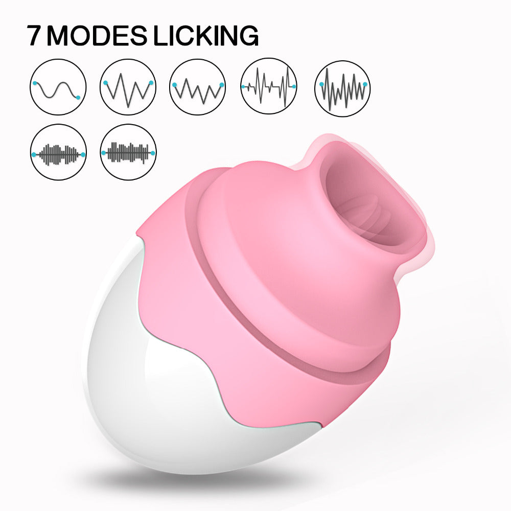 Tongue Licking Egg Clitoris Nipple Stimulator-EROSREALM