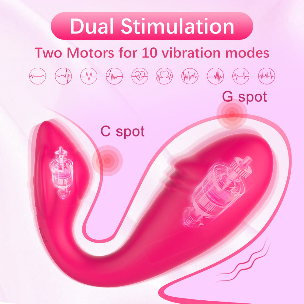 Wireless Remote Control Dildo Vibrating Panty G-spot Clitoris Stimulatorn Massage Vibrators-EROSREALM