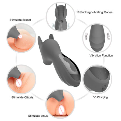 Snapdragon 6 Suction Mode Vibrator-EROSREALM