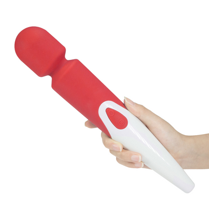 10 Speed Frequency Silicone Waterproof Wand Vibrator-EROSREALM