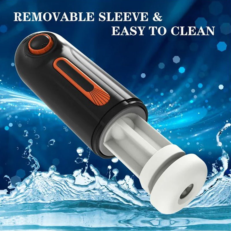 6 In 1 Automatic Telescopic Suction Heating Voice Masturbation Cup Auto Sucker for Men-EROSREALM