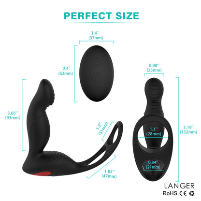 Male Prostate Massager Backyard Anal Plug-EROSREALM