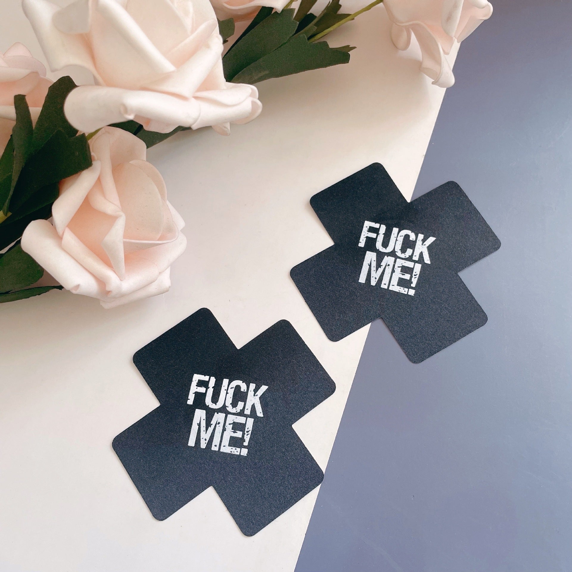 Fuck Me Nipple Sticker Cross Nipple Cover-EROSREALM