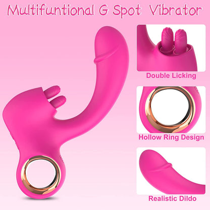 Caroline 2-in-1 Tongue-licking Wearable Vibrator-EROSREALM