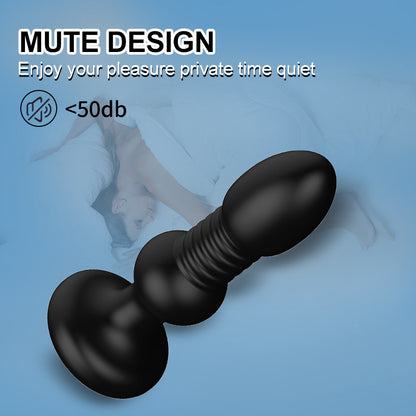 Telescopic Anal Vibrator Wireless Remote Control Prostate Stimulator Massager Butt Plug Dildo-EROSREALM