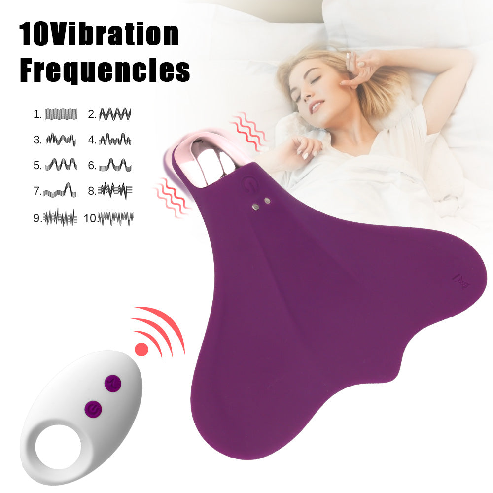 Wireless Remote Control 10 Frequency Strong Shock Panty Vibrator-EROSREALM