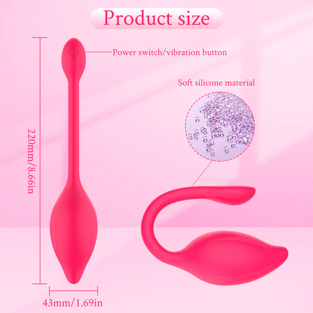 App & Wireless Remote 9 Frequncy Strong Shock Panty Vibrator-EROSREALM