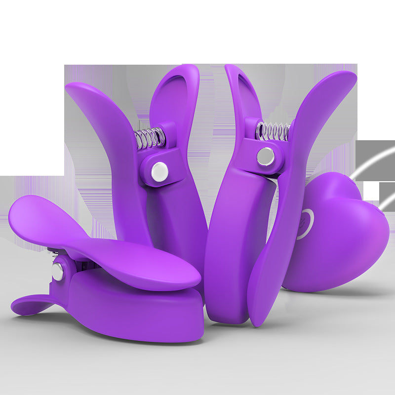 Nipple Clamps Vibrating Breast Clips-EROSREALM